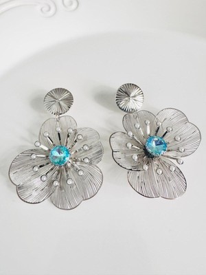 Devi Fashion Silver Telkari Küpe 6 cm