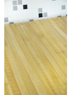 HBMB Store Eko Serisi 50X120 cm Doğal Bambu Banyo Paspası