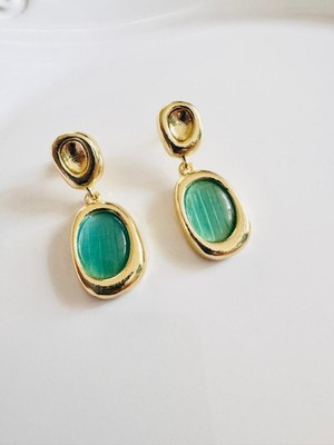 Devi Fashion Vintage Sallantılı Gold Küpe 4 cm