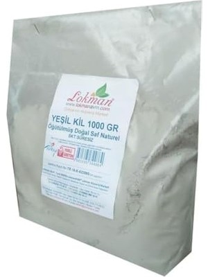 HBMB Store Yeşil Kil Öğütülmüş Doğal Saf Naturel 1000 gr Paket