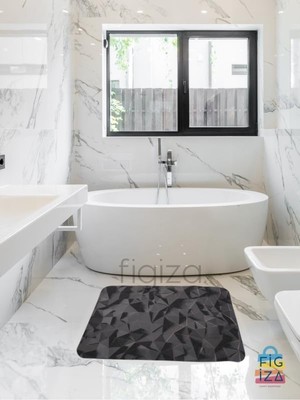 HBMB Store Banyo Paspası Süper Su Emici Kaymaz Tabanlı Paspas Lavabo Paspası (60 * 40CM)