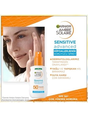 HBMB Store Ambre Solaire Sensitive Advanced Güneş Koruyucu Sprey GKF50+ 200 ml