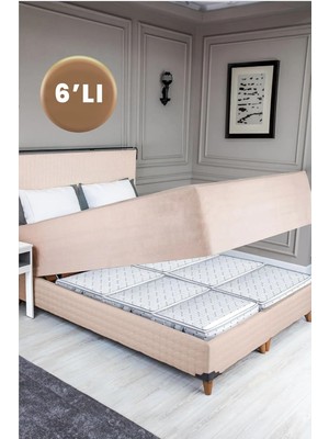 HBMB Store 6’lı Altı Hurç Seti – 66X45X21 cm – Büyük Boy, Fermuarlı, Toz Geçirmez, Desenli Saklama Hurcu