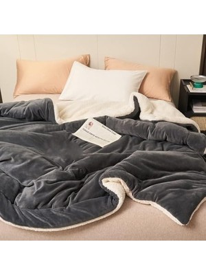 HBMB Store Polar Battaniye Çift Taraflı Çift Kişilik 220X240 cm Polyester Mikrofiber