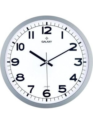 HBMB Store Galaxy Duvar Saati -Metal Kordon Gri