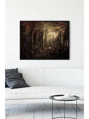 HBMB Store (PSTER13891) Sanatsal Manzara Çerçeveli Tablo 5 (30 x 40CM)