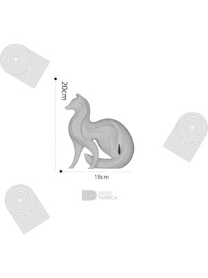 HBMB Store Modern Tilki Biblo – Geometrik Hayvan Figürü Heykeli | Iskandinav Ev Dekoru, Kitaplık ve Raf Süsü, Estetik Hediyelik Obje