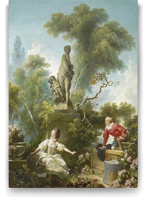 HBMB Store Jean Honore Fragonard - The Meeting Tablosu - 80X125CM