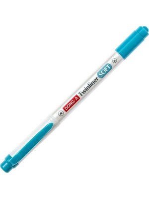 Dong-A Twinliner Soft Fosforlu Kalem 1 Adet Duman Mavi No:49 Koyu Mavi Renkli Taşınabilir Kalem