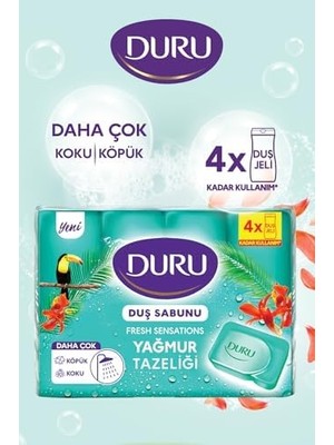 HBMB Store Duru Fresh Sensations Yağmur Ormanı Sabun, 150 Gramx4
