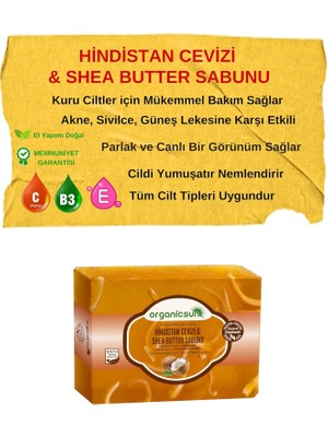 HBMB Store Doğal Hindistan Cevizi & Shea Butter Sabunu 140 gr 1 Adet Tüm Cilt Tipleri Için Besleyici ve Onarıcı Etkili