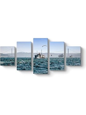 HBMB Store Marmara Denizi Tablosu 127 x 56-5 Parçalı
