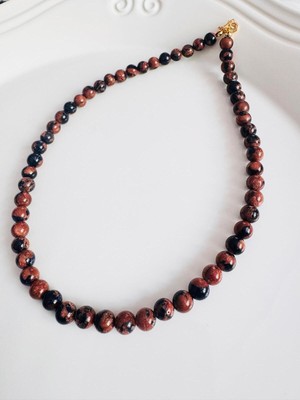 Devi Fashion Yıldız Taşı 6 mm Doğal Taş Kolye 46 cm