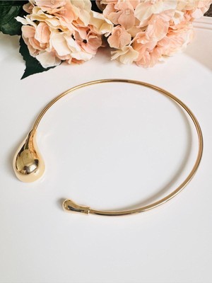 Devi Fashion Premium Choker Damla Esnek Çember Kolye