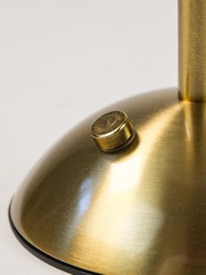 HBMB Store Gövdeli Kablosuz Şarjlı Masa Lambası - Dokunmatik ve Dim Edilebilir LED - 3 Renk Işıklı Taşınabilir Metal Gece Lambası (Type-C Şarj) (Krem)