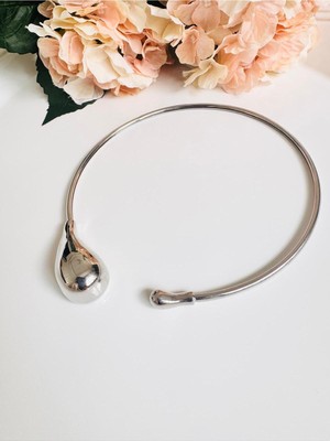 Devi Fashion Premium Choker Damla Esnek Çember Kolye