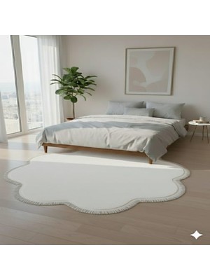 Altun Carpet Modern Düz Saçaklı Pelüş Papatya Kaymaz Taban HALI12ML Hav Yüksekliği  Var 2  Cmkalınlık