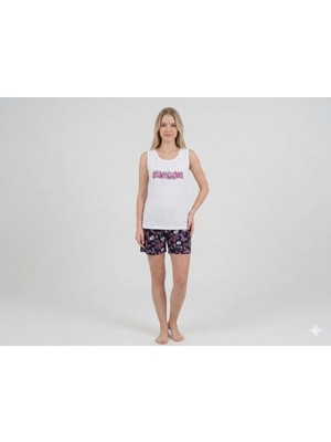 Hb Comfort Kalın Askılı ve Şortlu Pijama Takımı