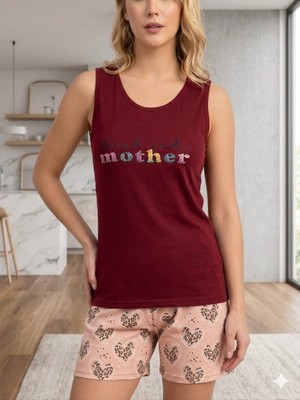 Hb Comfort Kalın Askılı ve Şortlu Pijama Takımı