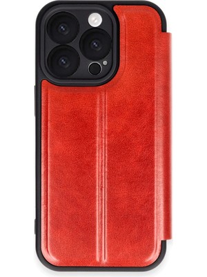 Magicool Iphone 16 Pro Max Kılıf Flip Cover - Kırmızı