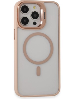 Magicool Joko  Iphone 15 Pro Max Kılıf Roblox Lens Magsafe Standlı Kapak - Pudra