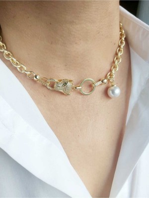 Devi Fashion Kaplan Detay Premium Choker Kolye