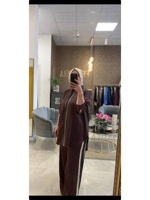 MY8-Design Taş Işlemeli Şerit Detaylı Takım