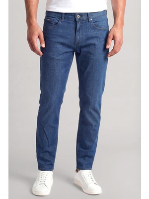 Boss Erkek Denim Cepli Normal Kalıp Günlük Kullanım Lacivert Jeans 50561588-451