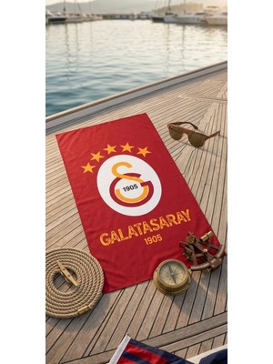 Taç Yeni Sezon Lisanslı Galatasaray Plaj Örtüsü