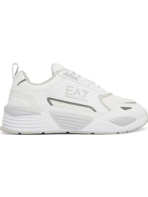 EA7 Erkek Marka Logolu Rahat Taban Bağıcıklı Beyaz Sneaker 7X000308 AF18447-MZ533