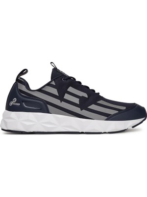 EA7 Erkek Hafif Yüksek Taban Kartal Logolu Lacivert1 Sneaker X8X217 XK433-U461