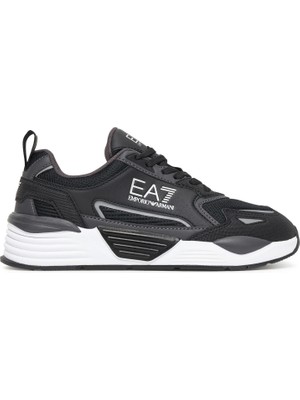 EA7 Erkek Marka Logolu Rahat Taban Bağıcıklı Siyah-Beyaz Sneaker 7X000308 AF18447-MZ234