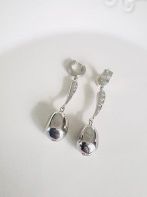Devi Fashion Silver Damla Küpe 6 cm