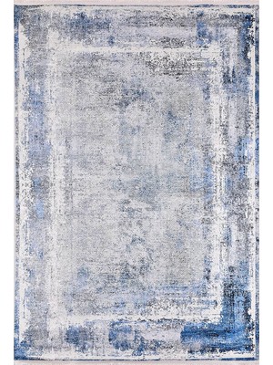 Pera Halı Açık Gri Beyaz Eskitme Modern Halı - 1228OU