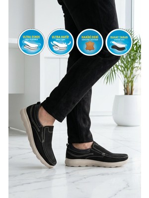 Ayakmod Premium 2406 M Siyah Nubuk Erkek Günlük Ayakkabı
