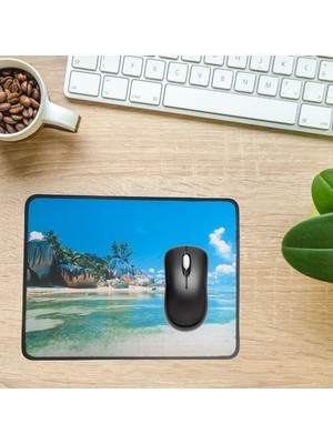 Roichil® 25X32 cm Küçük Boy Mouse Pad Manzara Ada