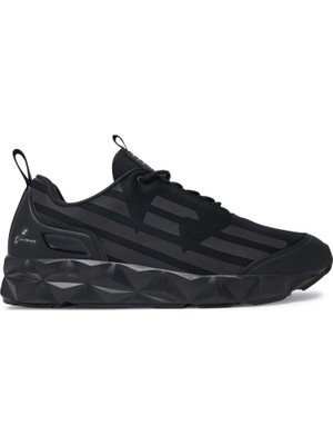 EA7 Erkek Hafif Yüksek Taban Kartal Logolu Siyah Sneaker X8X217 XK433-MC061