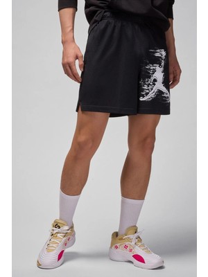 Nike Jordan Dri-Fit Gfx Short Grafik Baskılı Erkek Antreman Şort Siyah