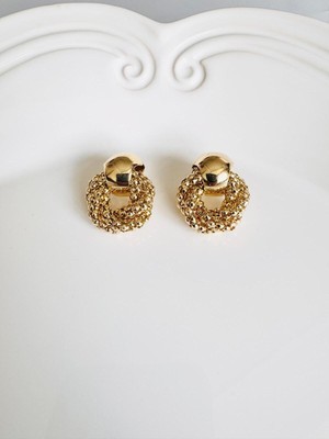 Devi Fashion Vintage Halka Gold Küpe 3 cm