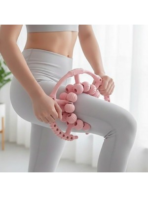 Roichil® 20 Tekerlekli Ayarlanabilir Bacak ve Kol Masaj Aleti – 360° Tam Daire Derin Doku Kas ve Lenfatik Masaj Silindiri