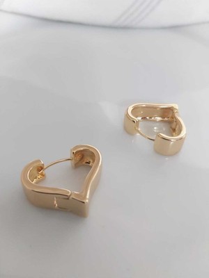Devi Fashion Gold Kalp Küpe