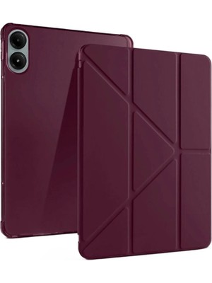 Mudanis Xiaomi Redmi Pad Pro 12.1 Kılıf Kalemlikli Mars Tablet Kılıfı - Mürdüm