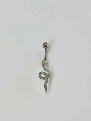 Mudanis Yılan Detaylı Göbek Piercing