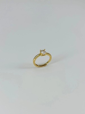 Mudanis 14 K Gold Kaplama Zirkon Taşlı Yüzük