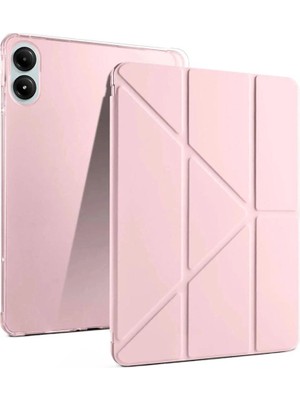 Mudanis Xiaomi Redmi Pad Pro 12.1 Kılıf Kalemlikli Mars Tablet Kılıfı - Rose Gold