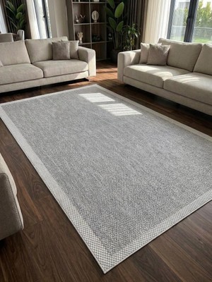 NarStore Home Sisal Hasır Jüt Bordürlü Model Yıkanabilir Dokuma Toz Vermez Halı