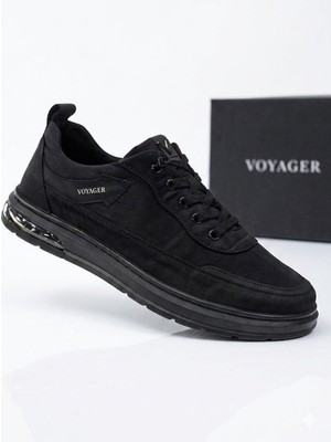 Voyager E386 Paraşüt Ithal Taban Comfort Erkek Siyah Spor Ayakkabı