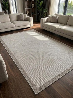 NarStore Home Sisal Hasır Jüt Bordürlü Model Yıkanabilir Dokuma Toz Vermez Halı