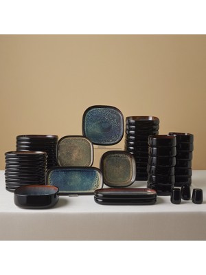 Karaca Earth Collection Galactic  55 Parça 12 Kişilik Yemek Takımı