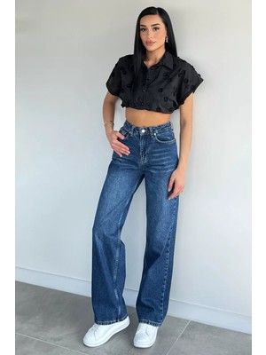 Gülseli Kadın Günlük Stil Palazzo Jean Kot Pantolon P-00021624